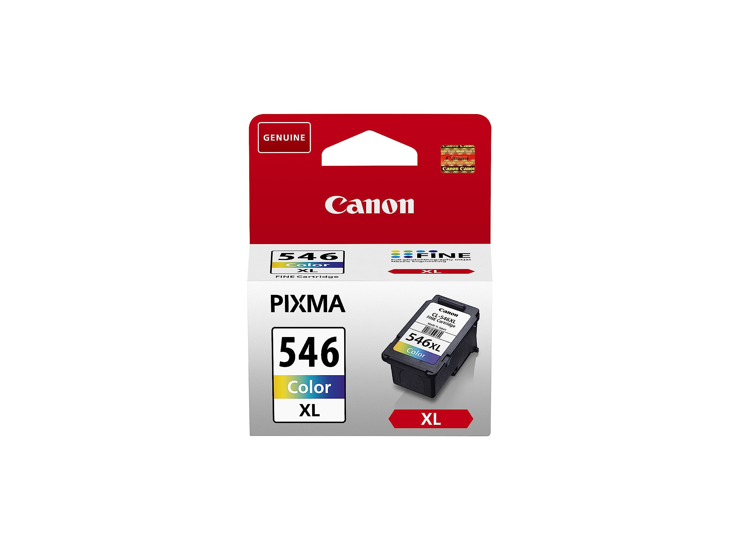 Canon Genuine Printer Ink - 1 x CL-546XL High Capacity 13ml Tri-colour Ink Cartridge for up to 300 pages - Suitable for Canon PIXMA TR, IP, MX, MG and TS series printers