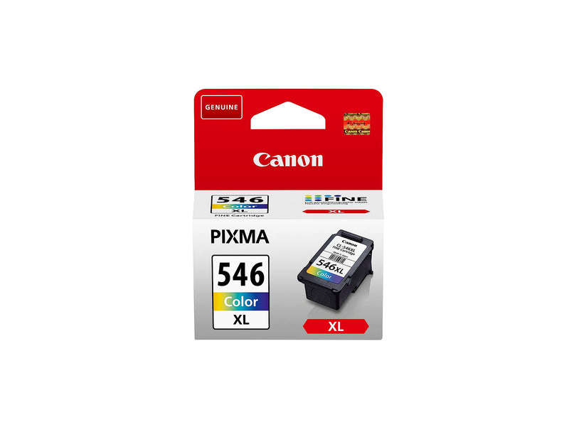 Canon Genuine Printer Ink - 1 x CL-546XL High Capacity 13ml Tri-colour Ink Cartridge for up to 300 pages - Suitable for Canon PIXMA TR, IP, MX, MG and TS series printers