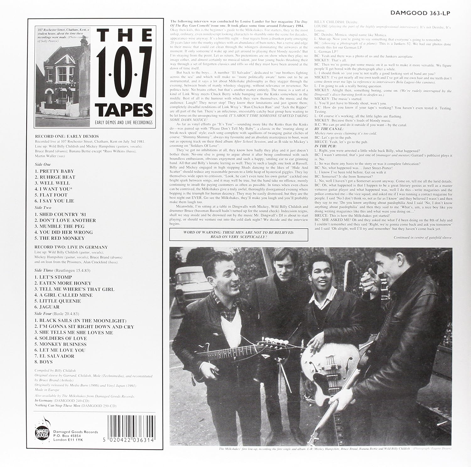 107 Tapes (Early Demos And Live Recordings
