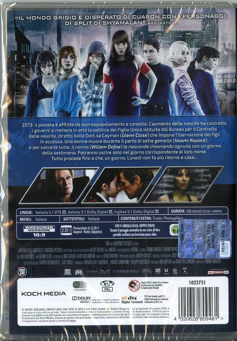 RAPACE NOOMI - SEVEN SISTERS (1 DVD