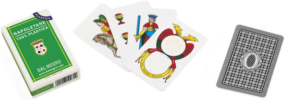 Set of 40 cards NAPOLETANE N.81 cardboard laminated for SCOPA or BRISCOLA