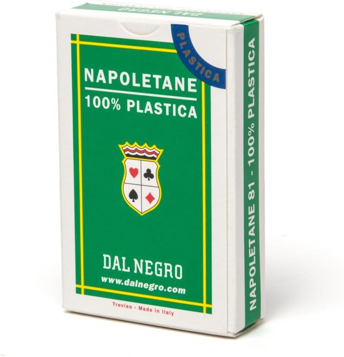 Set of 40 cards NAPOLETANE N.81 cardboard laminated for SCOPA or BRISCOLA