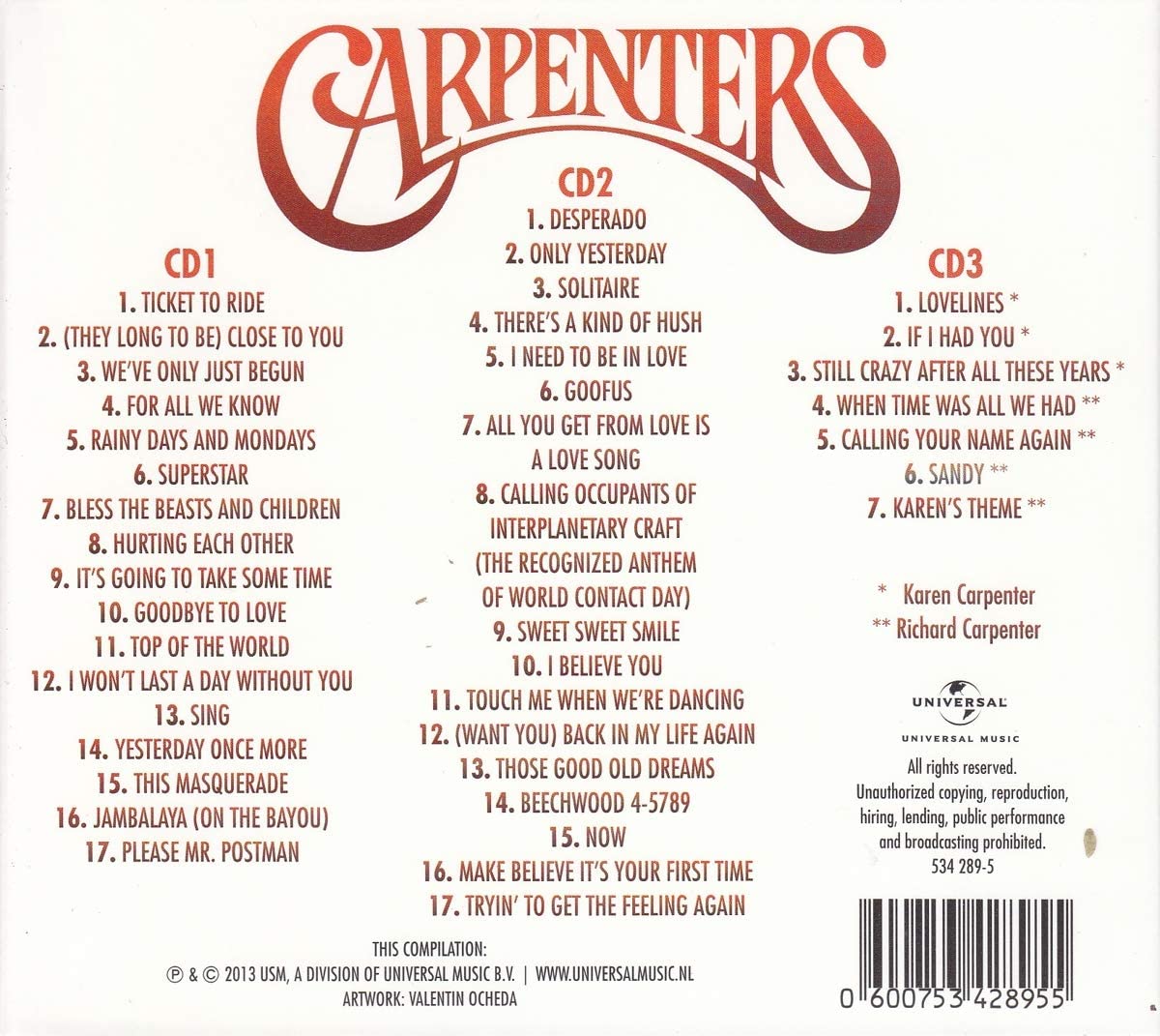 Carpenters Collected