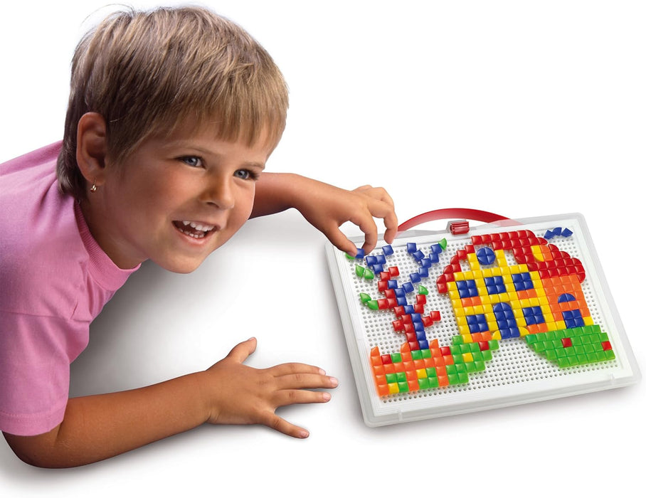 Quercetti - Fanta Color Portable Large Composition Game, Multicolored, 300 Pieces, 0954, 3 - 6 years