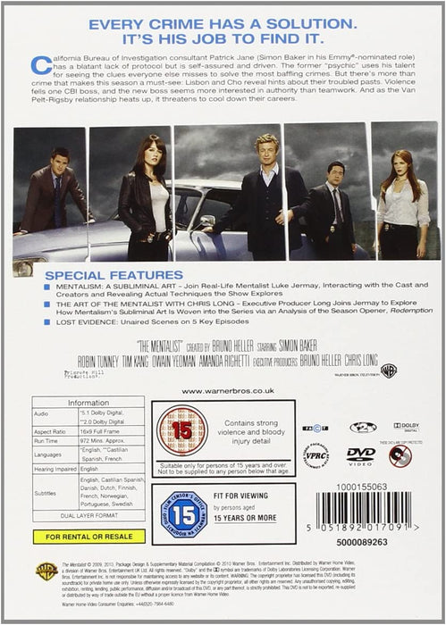 MENTALIST SEASON 2 (DVD/S)