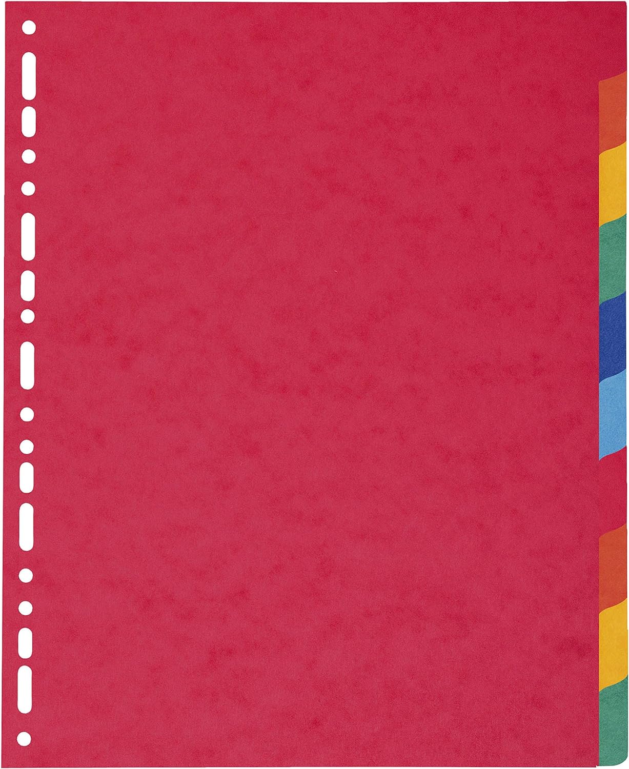 Exacompta - Ref 2410E - Nature Future Dividers - Suitable for A4+ Documents, Pre-Punched, 225gsm Genuine Pressboard, 10-Part Dividers, FSC-Certified - Multi-Coloured