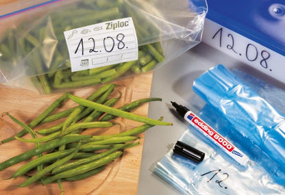 edding 8000 freeze marker - black - 1 frost-resistant marker - round nib 1 mm - for labelling freezer bags and freezer containers - ideal for cold stores, laboratories, Tupperware, freezers.