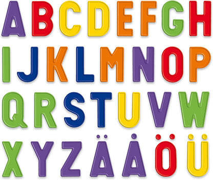 Quercetti 5181 Magnetino Letters Basic Magnetic Board with Letters