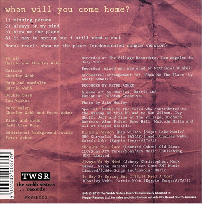 When Will You Come Home?