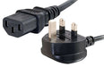 C2G Universal Power Cord - Power Cable - Bs 1363 (M) To Power Iec 60320 C13 - 3 M - Molded - Black