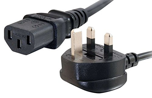 C2G Universal Power Cord - Power Cable - Bs 1363 (M) To Power Iec 60320 C13 - 3 M - Molded - Black