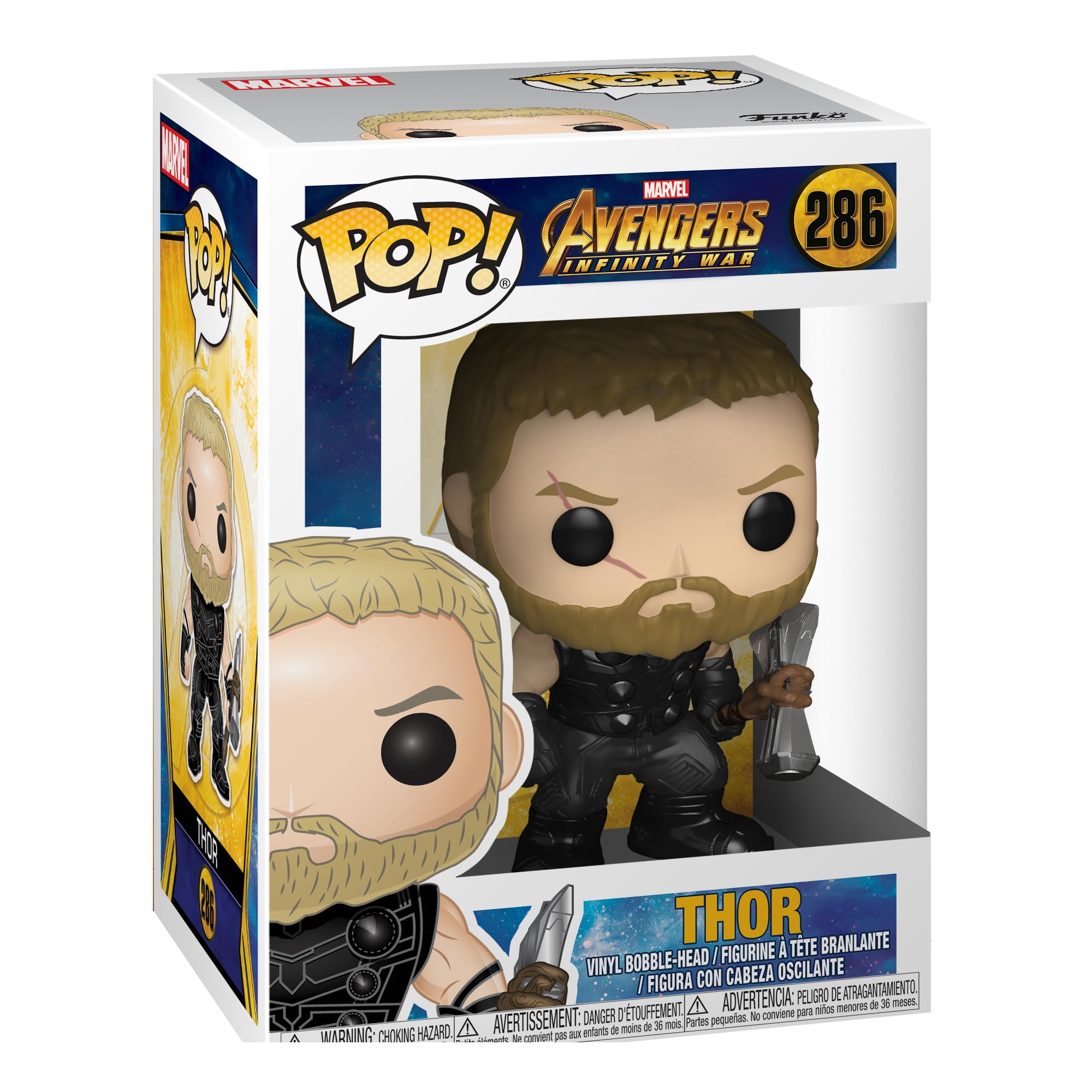 Funko POP! Marvel Avengers Infinity War - Thor - Collectable Vinyl Figure - Gift Idea - Official Merchandise - Toys for Kids & Adults - Movies Fans - Model Figure for Collectors and Display