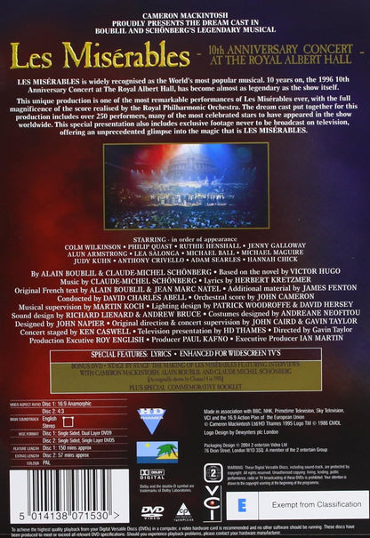 Les Miserables 10th Anniversary Concert At The Royal Albert Hall (2 Disc Collector's Edition)