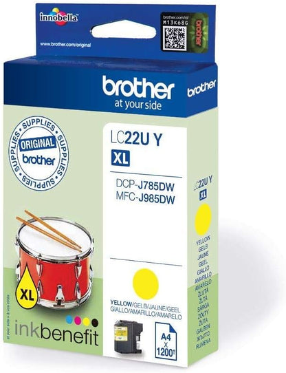 Brother LC22UY Gelb Original Tintenpatronen Pack of 1