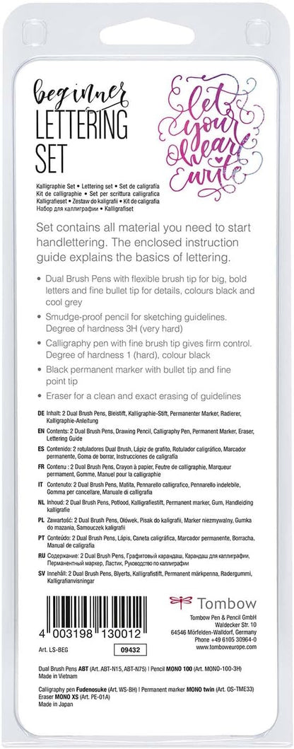 Tombow Beginner Hand Lettering Set, black