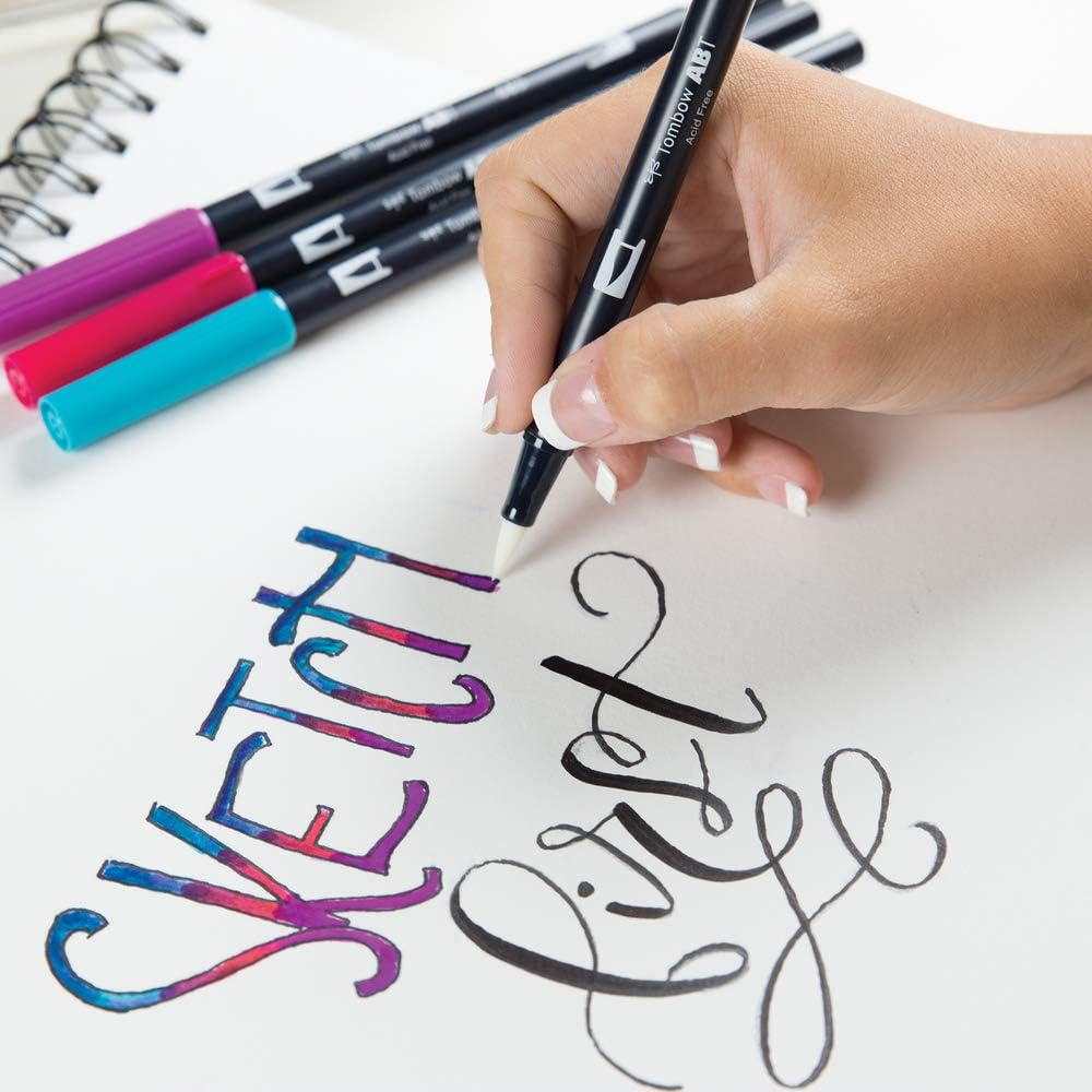 Tombow LS-AVD "Advanced" Lettering Set, Black