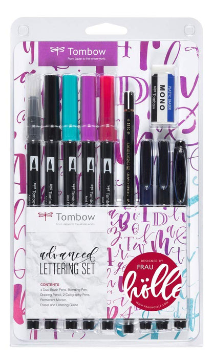 Tombow LS-AVD "Advanced" Lettering Set, Black