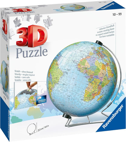 Ravensburger 3D Puzzle 12436 - Globus in englischer Sprache - 540 Teile
