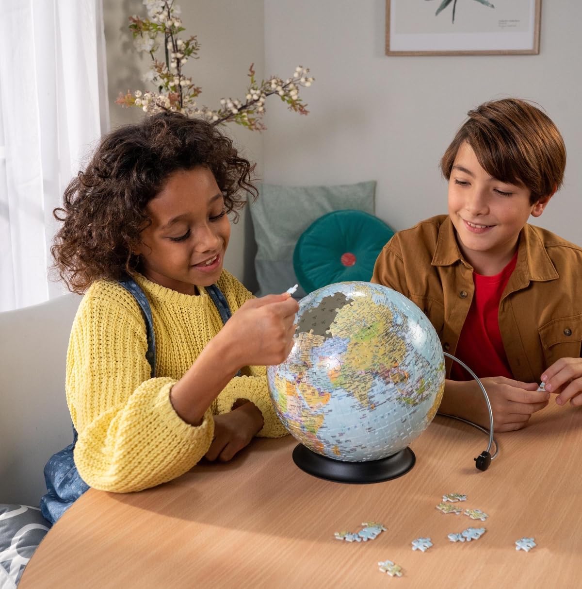 Ravensburger 3D Puzzle 12436 - Globus in englischer Sprache - 540 Teile
