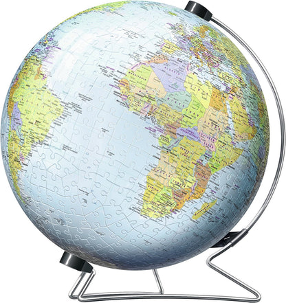 Ravensburger 12436 7 Globo 3D Puzzle, 540 Piezas, Multicolor, Edad Recomendada 10+, Dimensiones 27.5 x 23.3 cm
