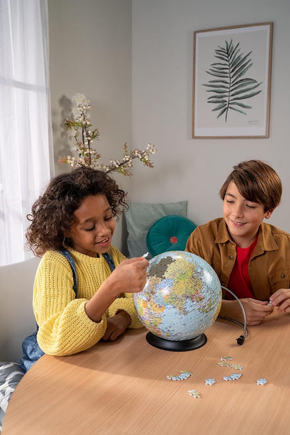 Ravensburger 12436 7 Globo 3D Puzzle, 540 Piezas, Multicolor, Edad Recomendada 10+, Dimensiones 27.5 x 23.3 cm