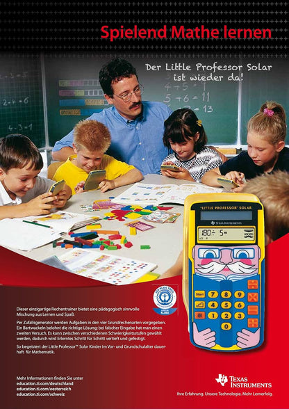 Texas Instruments Little Professor Solar - Juego Educativo de matemática para niños