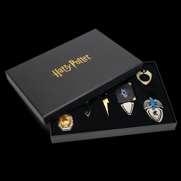 The Noble Collection Harry Potter Horcrux Bookmark Collection - Set of 7 Minature Horcrux Bookmarks in 8in (20cm) Display Box - Officially Licensed Film Set Movie Props Gifts Stationery