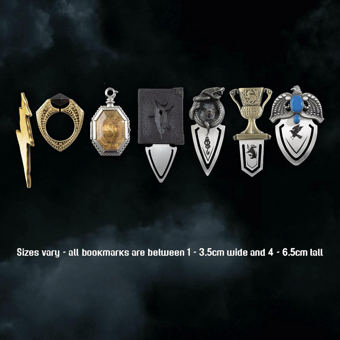 The Noble Collection Harry Potter Horcrux Bookmark Collection - Set of 7 Minature Horcrux Bookmarks in 8in (20cm) Display Box - Officially Licensed Film Set Movie Props Gifts Stationery