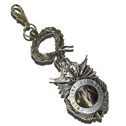 The Noble Collection Harry Potter Ministry of Magic Keychain - 2in (4.5cm) Ministry of Magic Insignia - Harry Potter Film Set Movie Props Gifts Merchandise