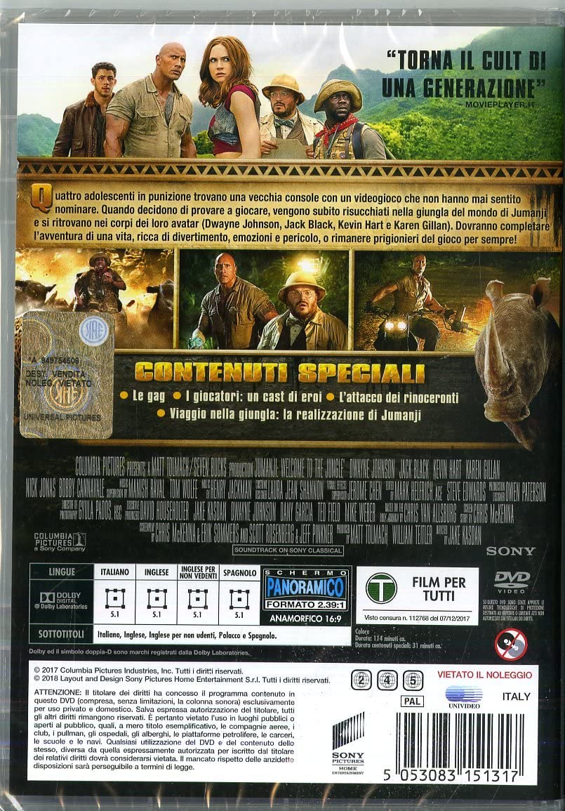Jumanji: Benvenuti Nella Giungla
