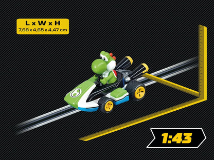 Carrera Mario Kart GO 20064035 Nintendo 8-Yoshi Slot Car, Multicolor