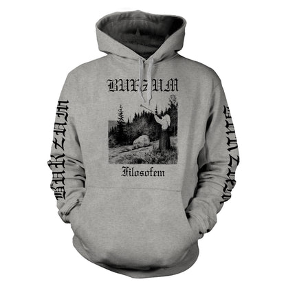 BURZUM - FILOSOFEM 3 2018 GREY Hooded Sweatshirt Small