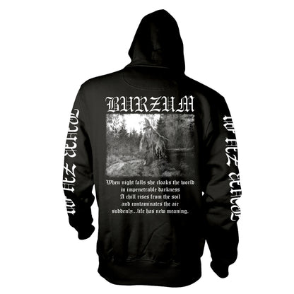 BURZUM - FILOSOFEM 2 BLACK Hooded Sweatshirt Small