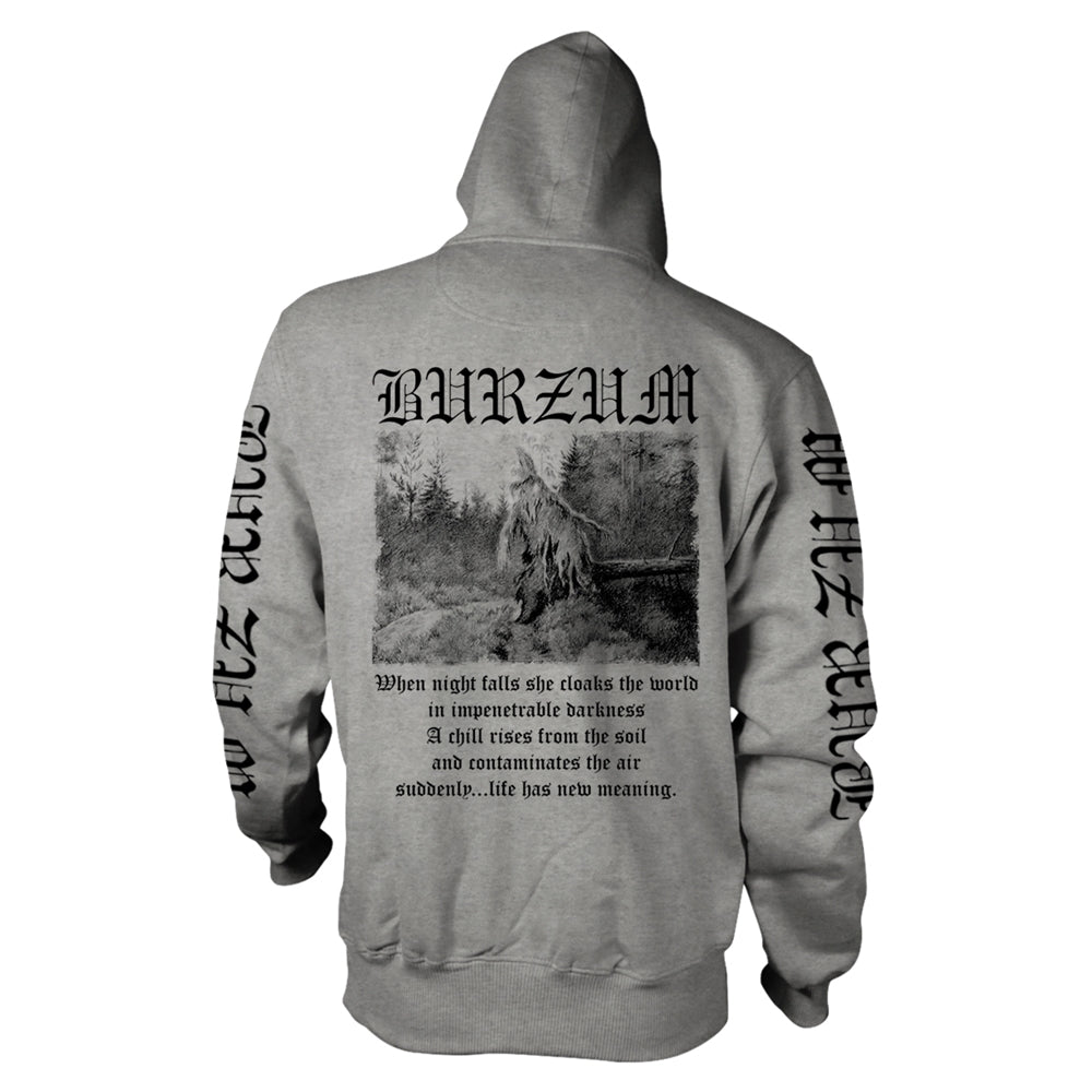 BURZUM - FILOSOFEM 3 2018 GREY Hooded Sweatshirt Small