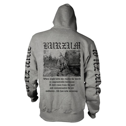 BURZUM - FILOSOFEM 3 2018 GREY Hooded Sweatshirt Small