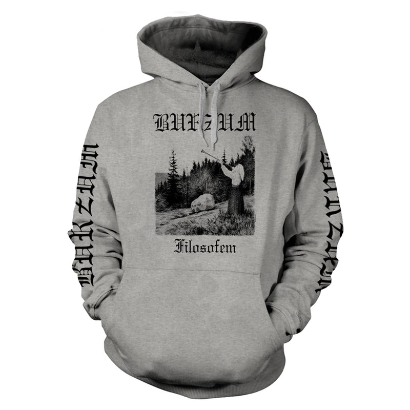 BURZUM - FILOSOFEM 3 2018 GREY Hooded Sweatshirt Small