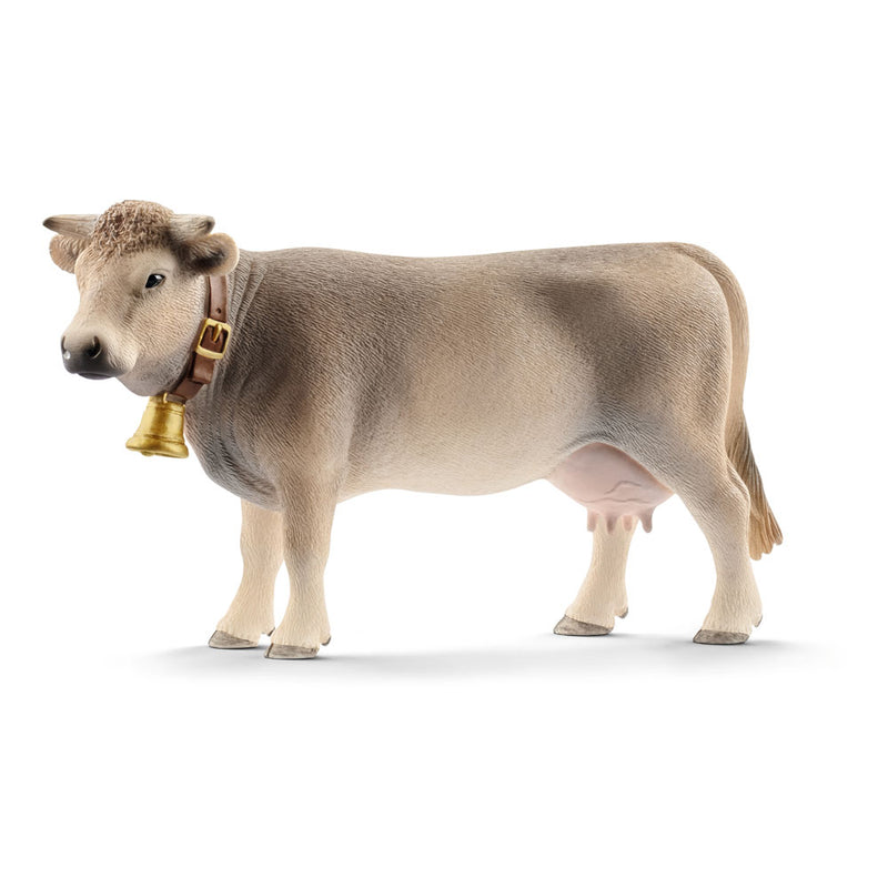 schleich 13874 Braunvieh Kuh, für Kinder ab 3+ Jahren, FARM WORLD - Spielfigur