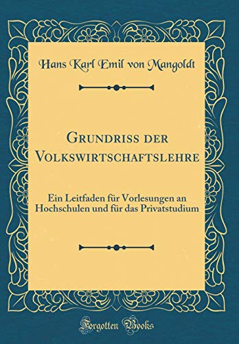 Ger-Grundriss Der Volkswirtsch