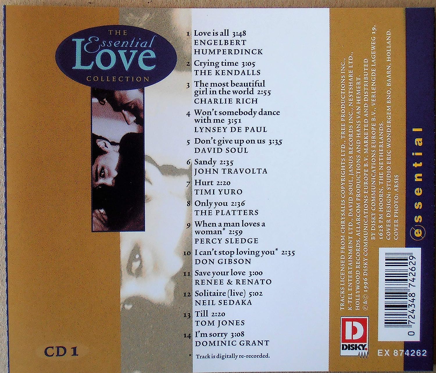 The Essential Love Collection, CD 1
