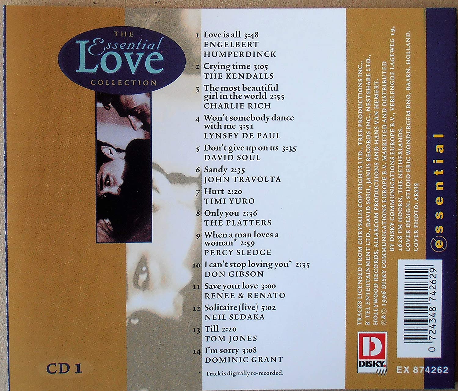 The Essential Love Collection, CD 1