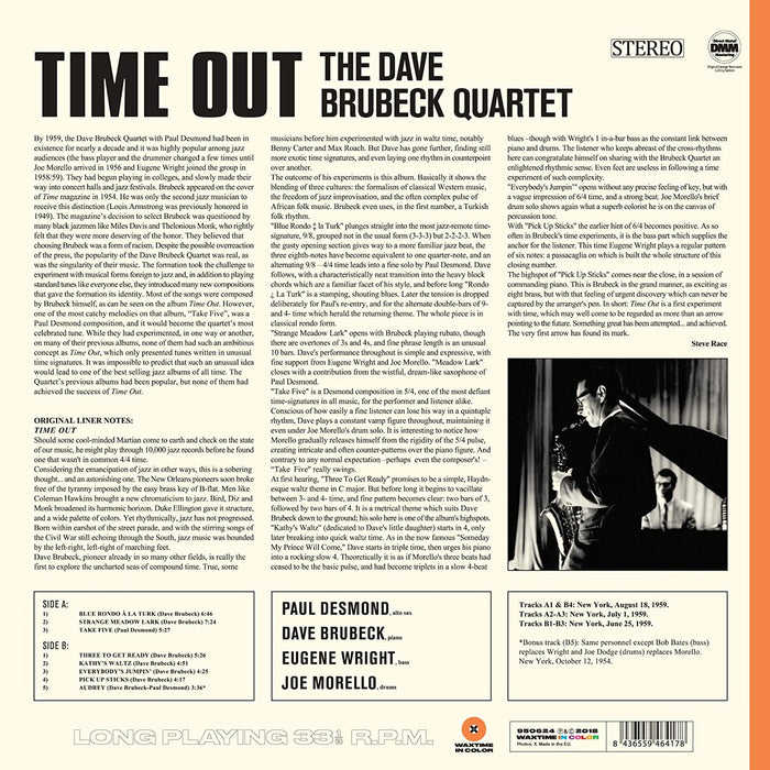 Time Out + 1 Bonus Track! Solid Orange