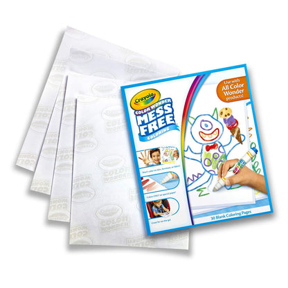 CRAYOLA Color Wonder - 75-2479-E-000 - Mess Free Colouring - White Refill Paper & CRAYOLA Color Wonder - Bluey Colouring Mess-Free Book (Includes 18 Colouring Pages & 5 Magic Color Wonder Markers
