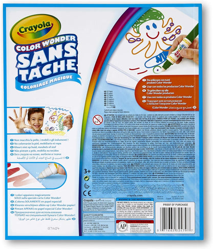 CRAYOLA Color Wonder - 75-2479-E-000 - Mess Free Colouring - White Refill Paper & CRAYOLA Color Wonder - Bluey Colouring Mess-Free Book (Includes 18 Colouring Pages & 5 Magic Color Wonder Markers