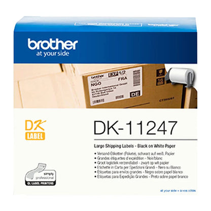 Brother Original Shipping Label, White, Large (103.6 x 164.3 mm