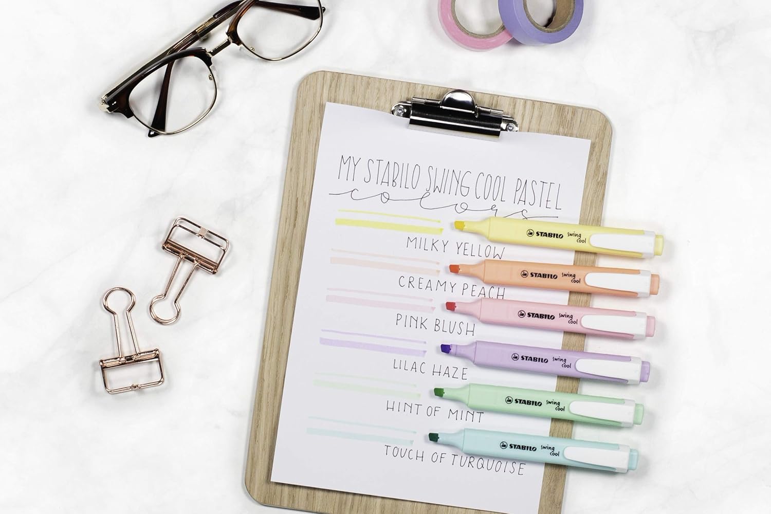 Stabilo Swing Cool Pastel Edition Markeerstiften, enkele pen, poederachtig geel