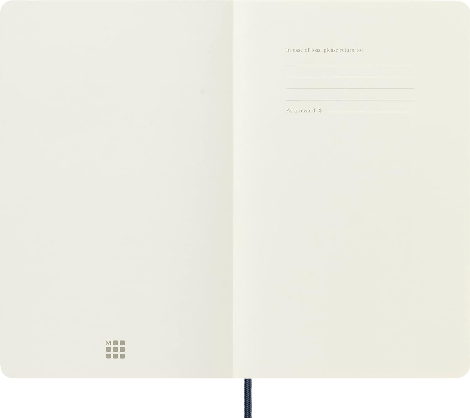 Moleskine - Classic Squared Paper Notebook - Soft Cover and Elastic Closure Journal - Color Sapphire Blue - Size Large 13 x 21 A5 - 192 Pages