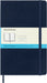 Moleskine Classic Dotted Paper Notebook, Hard Cover and Elastic Closure Journal, Color Sapphire Blue, Size Large 13 x 21 cm, 240 Pages