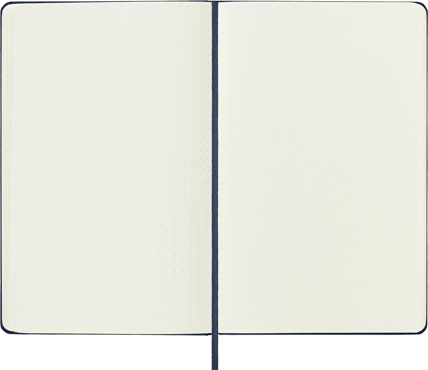 Moleskine Classic Dotted Paper Notebook, Hard Cover and Elastic Closure Journal, Color Sapphire Blue, Size Large 13 x 21 cm, 240 Pages