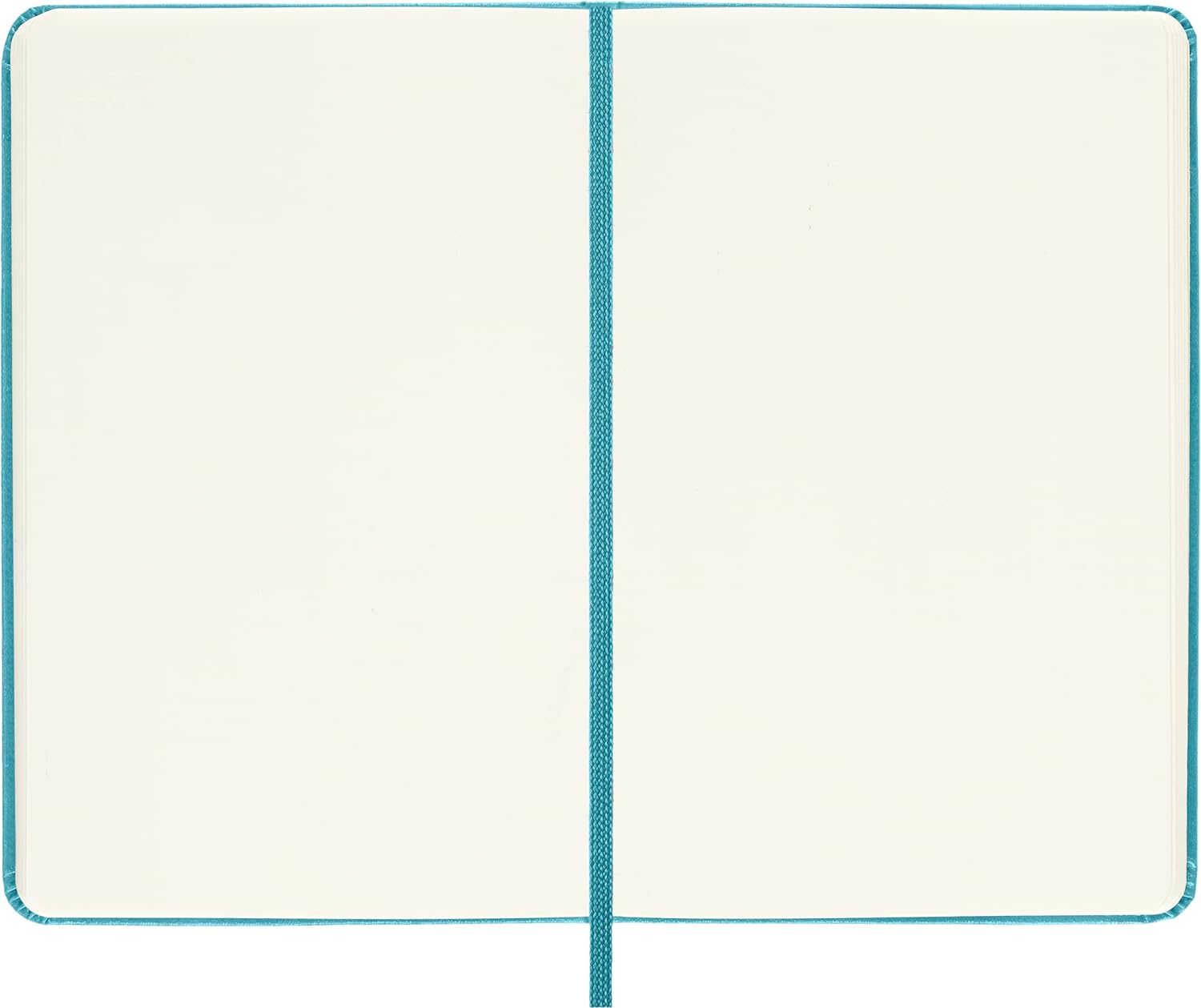 Moleskine Classic Plain Paper Notebook, Hard Cover and Elastic Closure Journal, Color Reef Blue, Size Pocket 9 x 14 cm, 192 Pages
