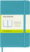 Moleskine Classic Plain Paper Notebook, Hard Cover and Elastic Closure Journal, Color Reef Blue, Size Pocket 9 x 14 cm, 192 Pages